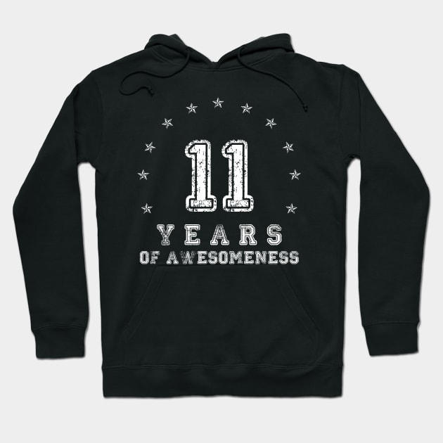 Vintage 11 years of awesomeness Hoodie by opippi